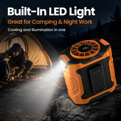 Hands-Free Portable Body Cooler - Multi-functional Waist & Neck Fan for Camping & Outdoor Work