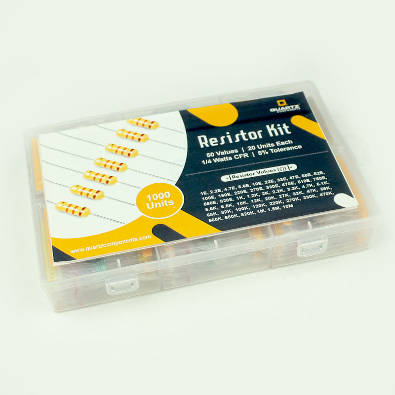 Resistor Mega Combo Kit (50 values, 20 each - 1000 resistors)