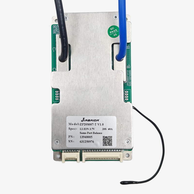Jiabaida (JBD) Li-ion 20S 72V 40A Battery Management System - BMS Protection Board
