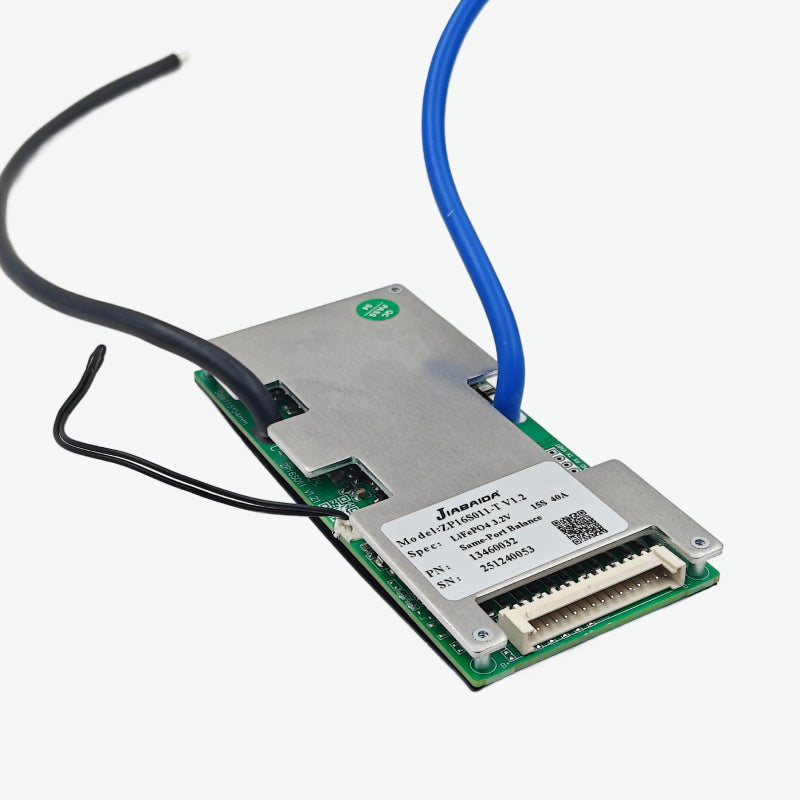 Jiabaida (JBD) LiFePo4 15S 48V 40A Battery Management System - BMS Protection Board