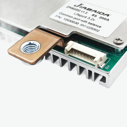 Jiabaida (JBD) LiFePo4 8S 25.6V 200A Battery Management System (BMS) - With Heat Sink Plate