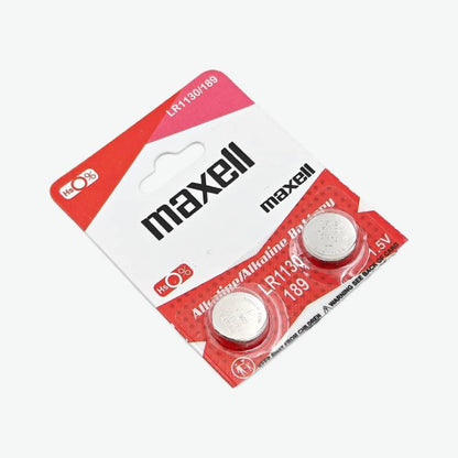 Maxell LR1130 1.5V Alkaline Button Coin Cell Battery (Pack of 2)