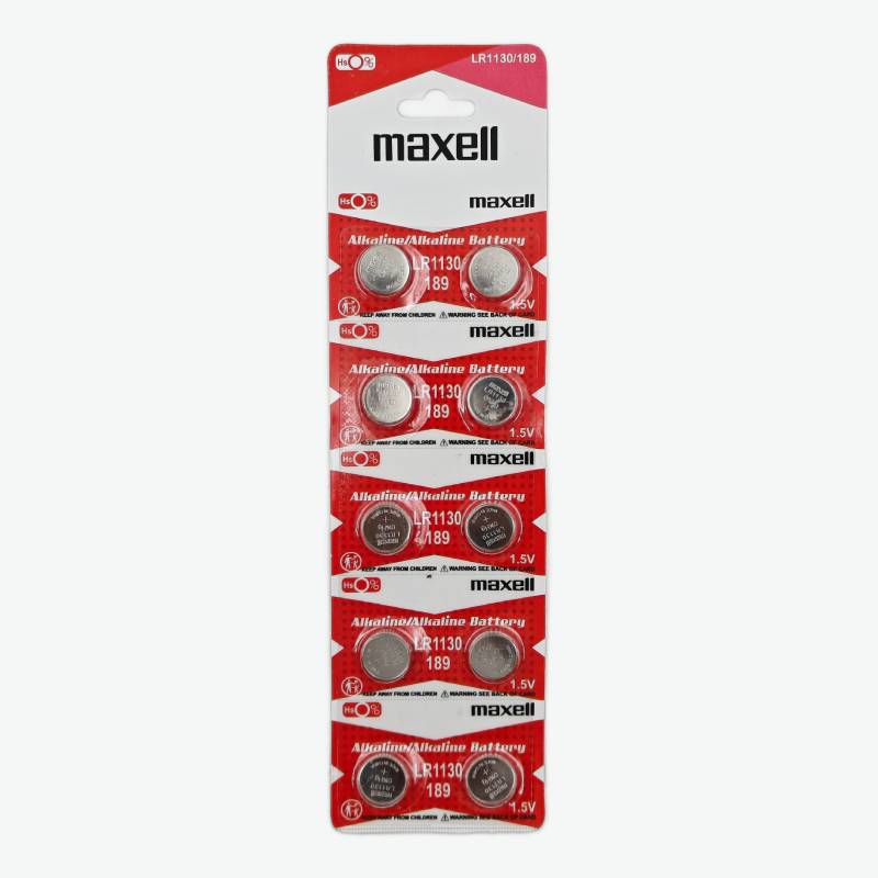 Maxell LR1130 1.5V Alkaline Button Coin Cell Battery (Pack of 2)