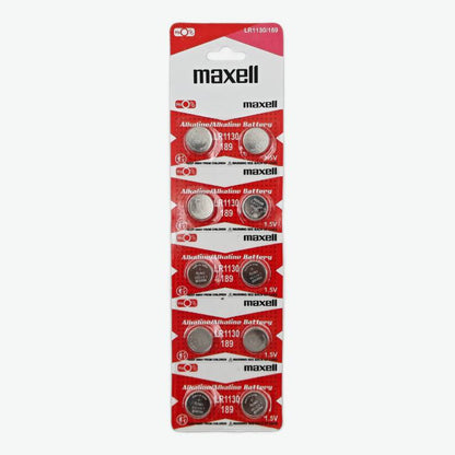 Maxell LR1130 1.5V Alkaline Button Coin Cell Battery (Pack of 2)