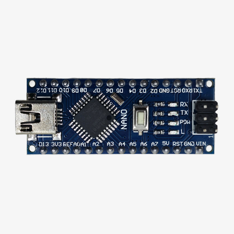 Nano R3 CH340 Chip Development Board With USB Mini Cable - Compatible with Arduino - Soldered