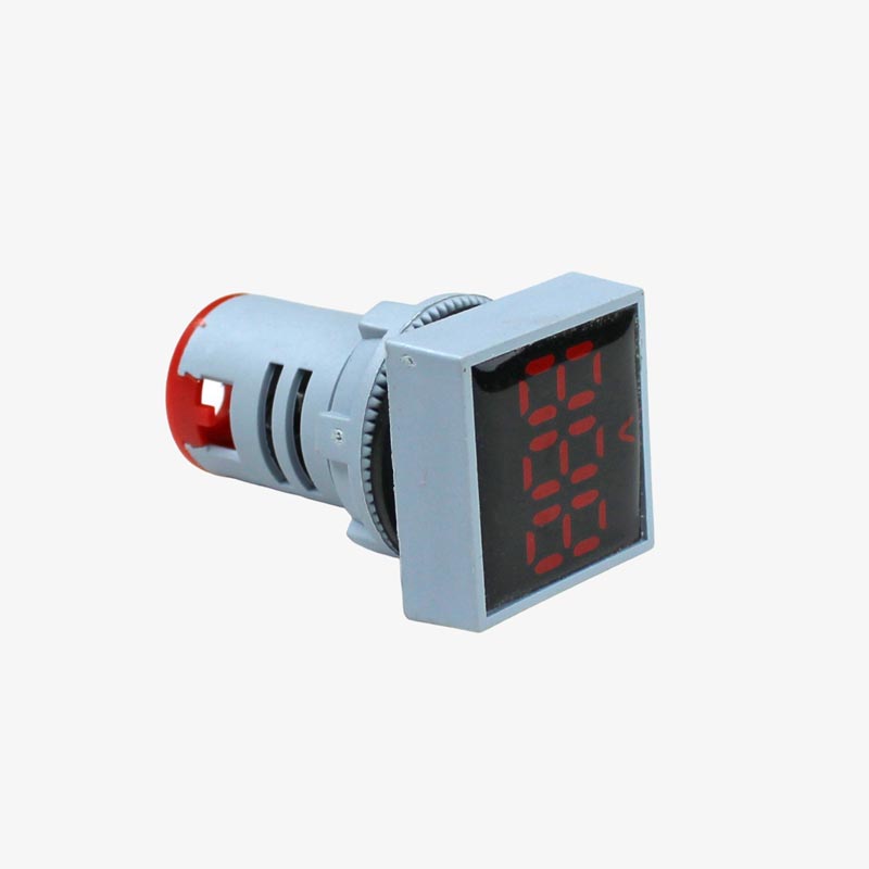 SIBASS AD16-22FSV AC Voltmeter Display Square Red 22mm (AC60-500 V)