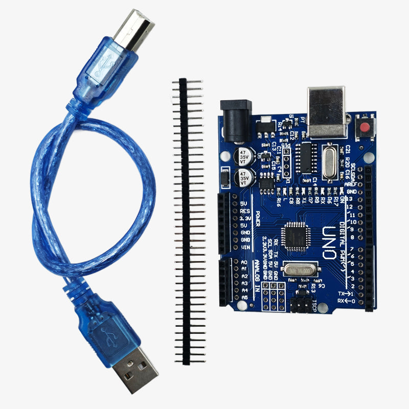 Uno R3 CH340G ATmega328p Development Board with USB Type-B Cable - Compatible with Arduino