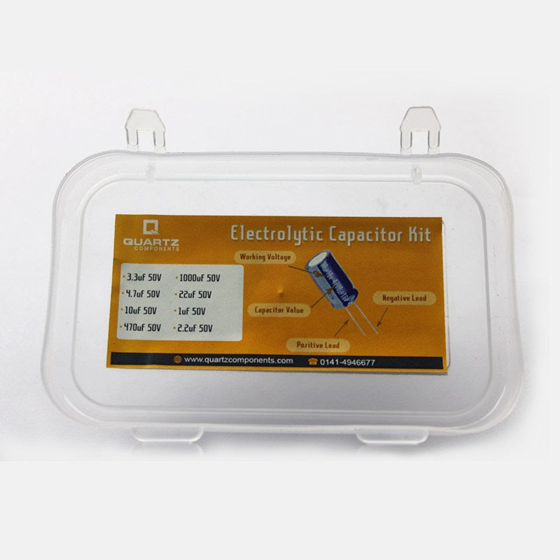 Electrolytic Capacitor Kit - 8 Values / 6 Units Each