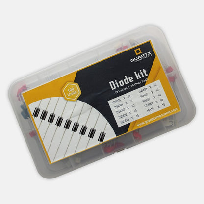 Diode Kit 100 pcs - Assorted Rectifier and Schottky Diodes - 10 Values / 10 Units Each