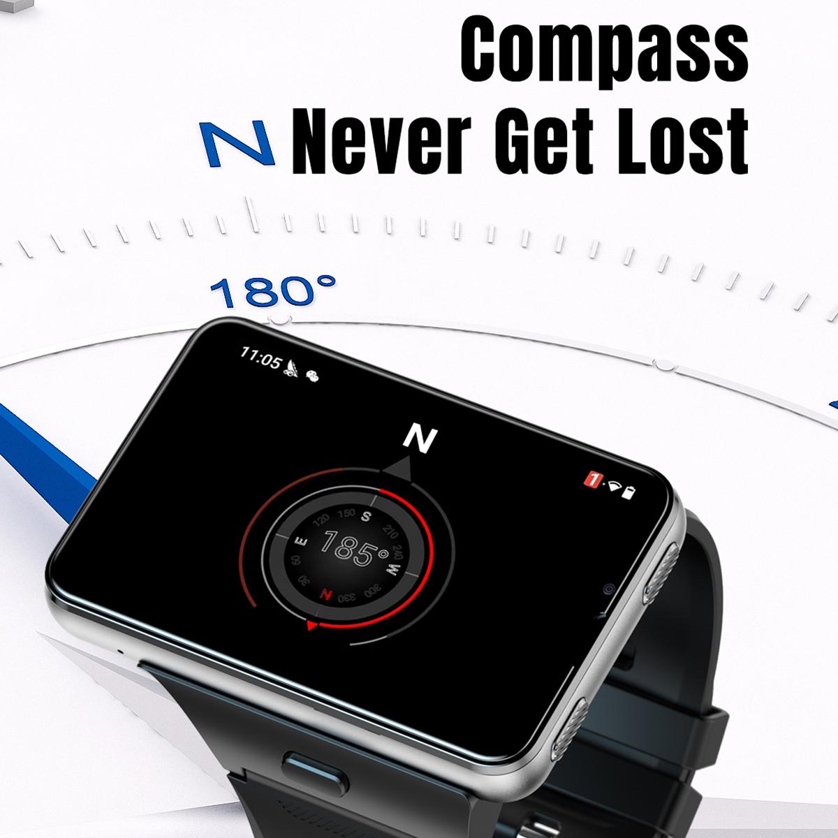 S999 2.88-inch 4G Android Smart Watch, 4GB/64GB, Silver — product detail image 14