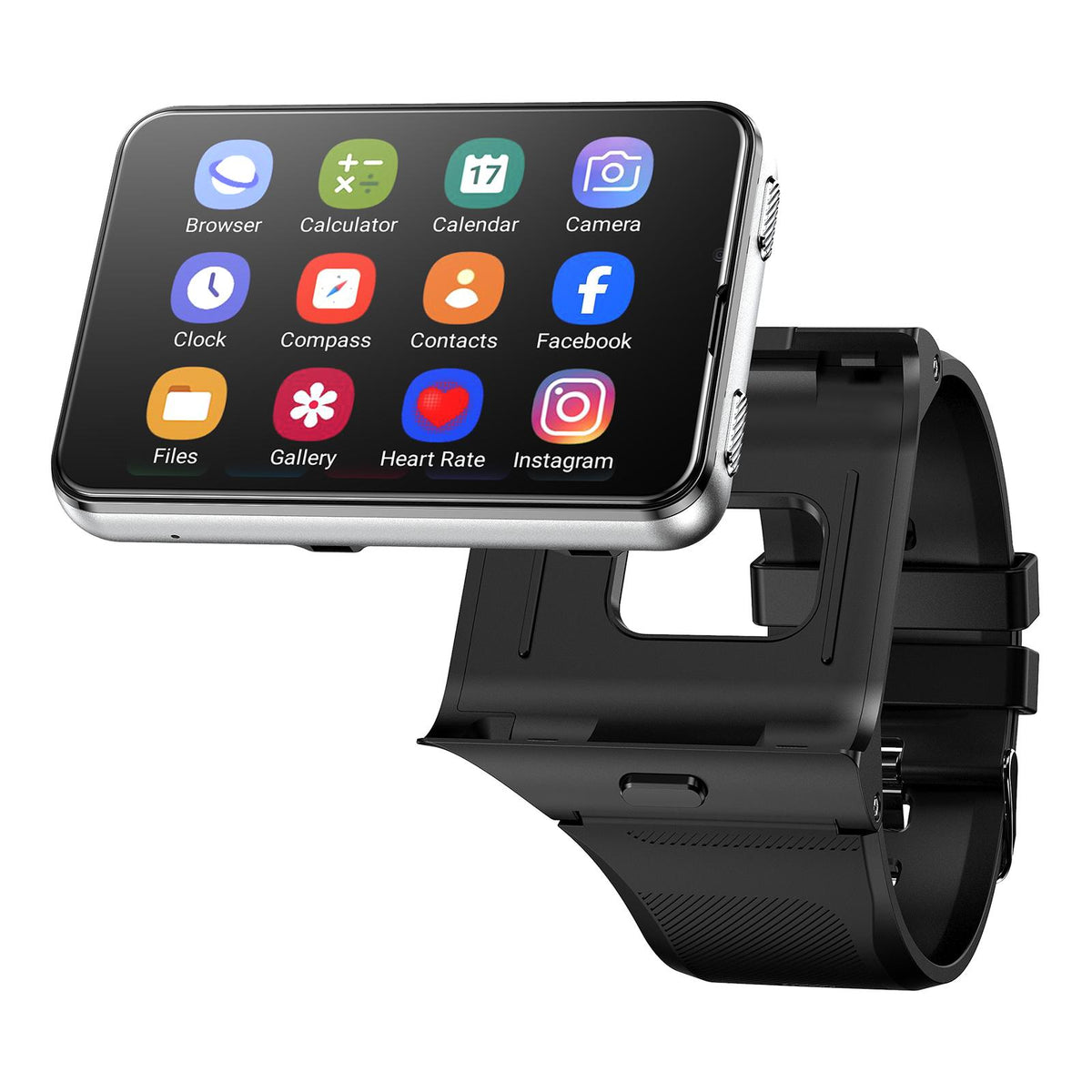 S999 2.88-inch 4G Android Smart Watch, 4GB/64GB, Silver — product detail image 1