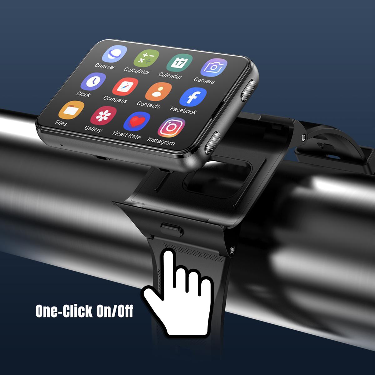 S999 2.88-inch 4G Android Smart Watch, 4GB/64GB, Silver — product detail image 5