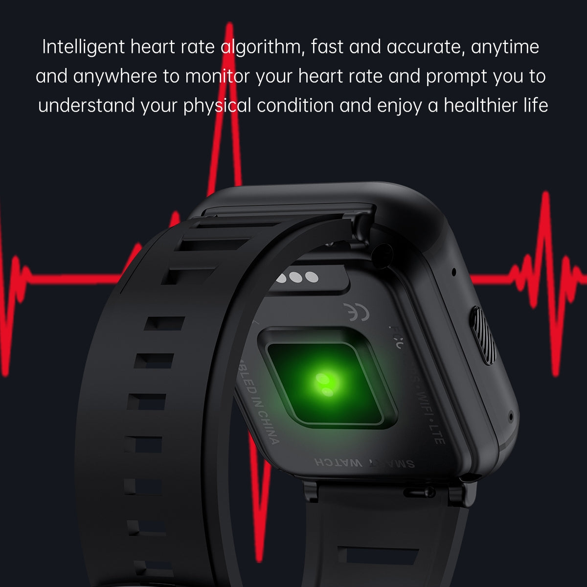 Q668 1.99-inch 4G Android Smart Watch, 2GB/16GB, Black — product detail image 9