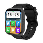 Q668 1.99-inch 4G Android Smart Watch, 2GB/16GB, Black — front product view