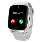 UNIWA X1S 1.9-inch 4G Android Smart Watch, White — front product view