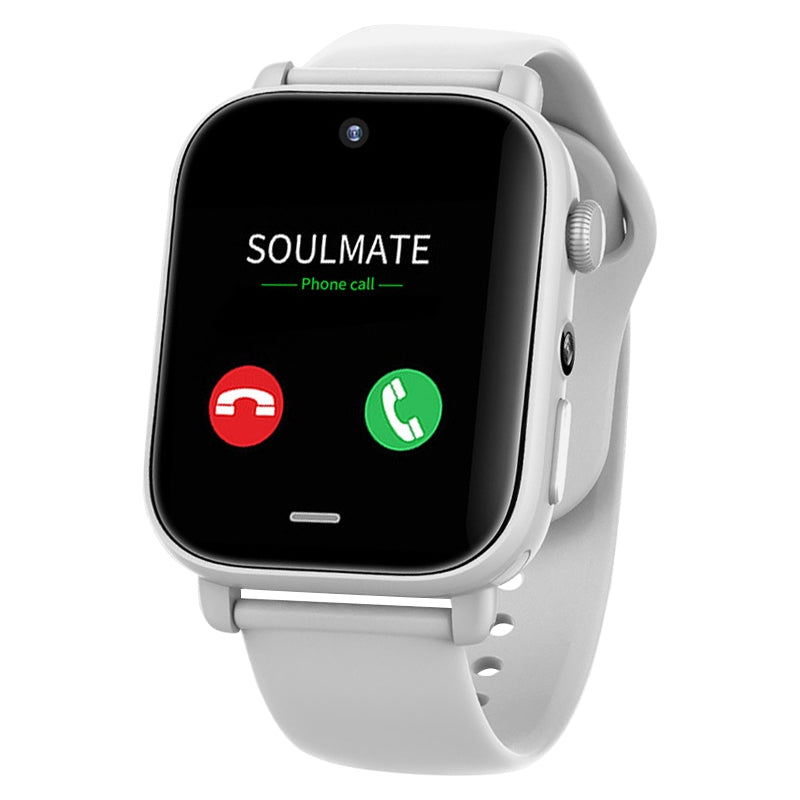 UNIWA X1S 1.9-inch 4G Android Smart Watch, White — front product view
