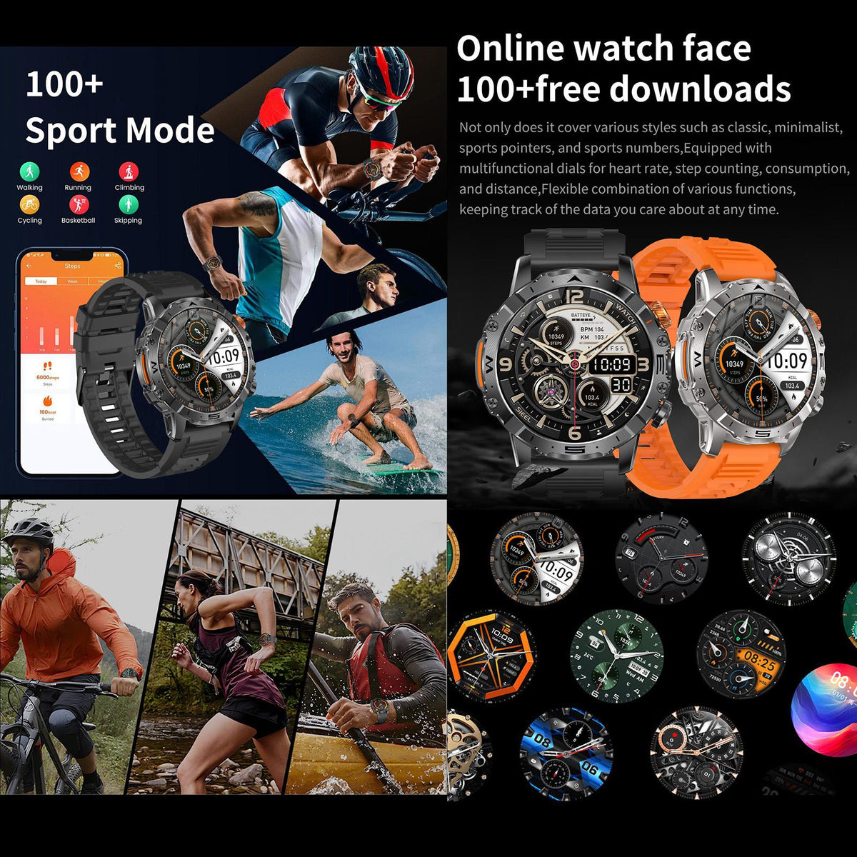 BH11 1.508-inch AMOLED 4G Smart Watch, 2GB/16GB, Black — product detail image 9