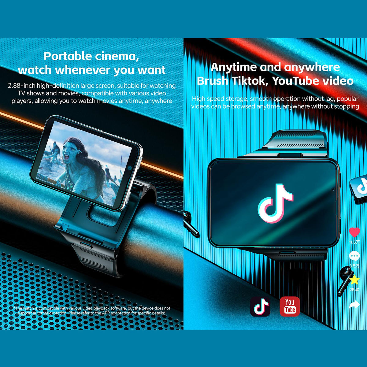 LOKMAT APPLLP Max 2.88-inch 4G Android Smart Watch, 6GB/128GB — product detail image 9