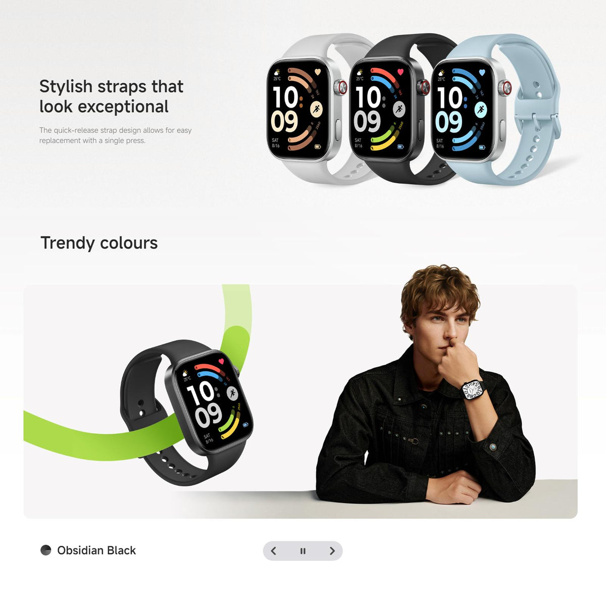 Xiaomi Redmi Watch 6 2.07-inch AMOLED, Silver — product detail image 5