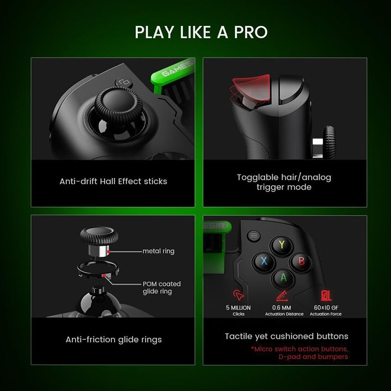GameSir X4 Aileron split Bluetooth gaming controller detail 8