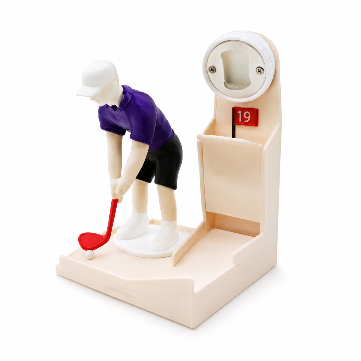 Custom Head Interactive Golf Bottle Opener | Creative Figure Cap Launcher Game for Home Bar & Man Cave Best Gift for Him