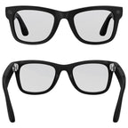 HD5 Ultra 8MP AI Camera & Translation Glasses with Charging Case — product design and included accessories