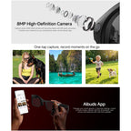 HD5 Ultra 8MP AI Camera & Translation Glasses with Charging Case — AI voice and translation features