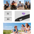 HD5 Ultra 8MP AI Camera & Translation Glasses with Charging Case — image stabilization for clearer active footage