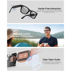 HD5 Ultra 8MP AI Camera & Translation Glasses with Charging Case — WiFi and Bluetooth connectivity