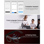 HD5 Ultra 8MP AI Camera & Translation Glasses with Charging Case — battery life and charging