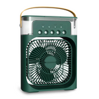 Portable Evaporative Air Cooler & Mist Fan – 5 Nozzles, Ice-Ready Tank, 7-Color LED & USB-C