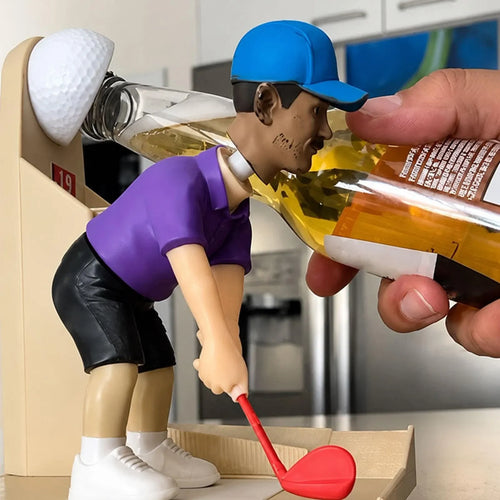 Custom Head Interactive Golf Bottle Opener | Creative Figure Cap Launcher Game for Home Bar & Man Cave Best Gift for Him