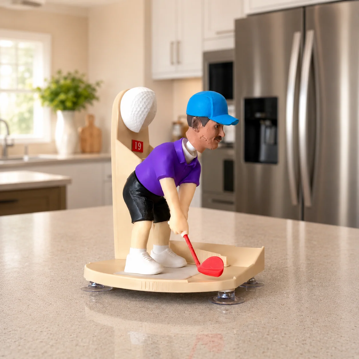 Custom Head Interactive Golf Bottle Opener | Creative Figure Cap Launcher Game for Home Bar & Man Cave Best Gift for Him