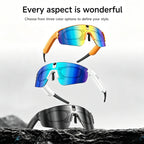 L805 8MP AI Cycling Glasses with Stabilization & Polarized Lenses — water and sweat resistance