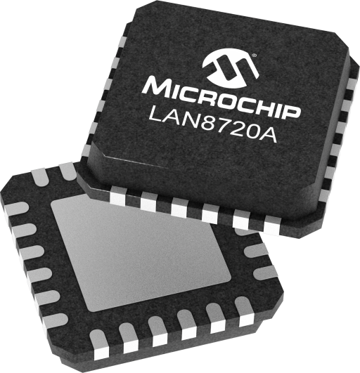LAN8720A-CP-TR Microchip Technology QFN-24 10/100 Ethernet PHY