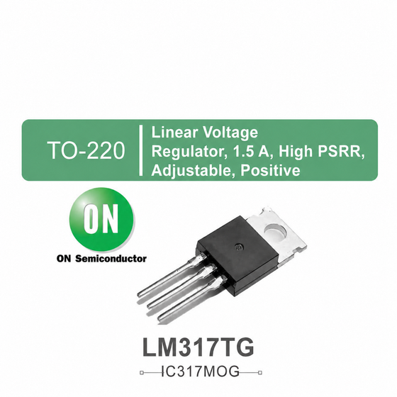 LM317TG onsemi TO-220 Adjustable Linear Voltage Regulator