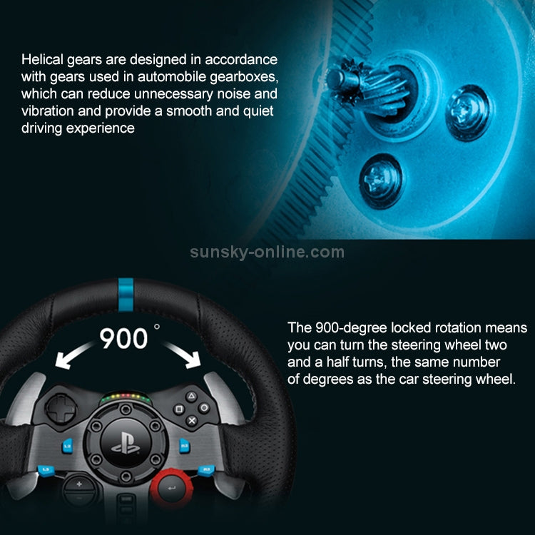 Logitech G29 racing wheel and pedals detail 3
