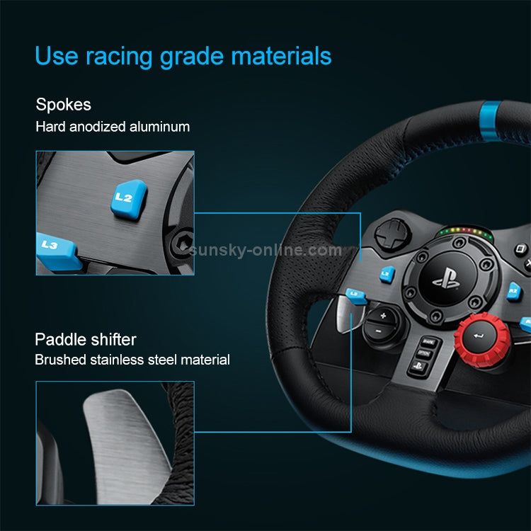 Logitech G29 racing wheel and pedals detail 5