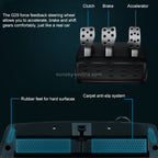 Logitech G29 racing wheel and pedals detail 8