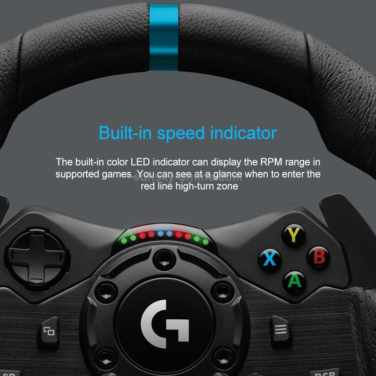 Logitech G923 racing wheel and pedals detail 5