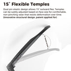 M02 Ultra 8MP Photochromic AI Smart Glasses with Charging Case — AI voice and translation features