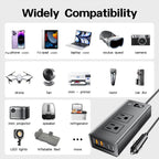Digital voltage display on M6800 200W car power inverter