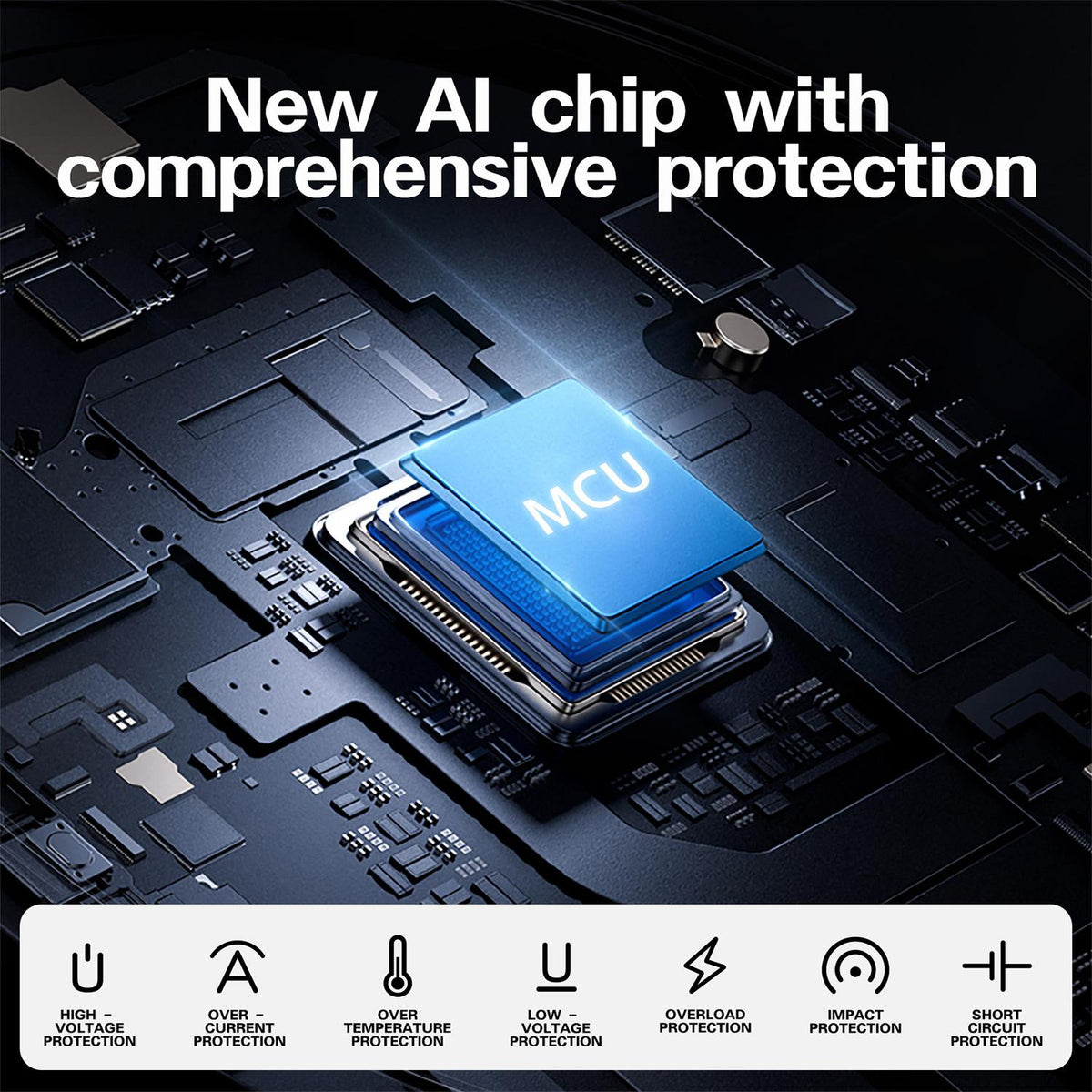 Dual QC 3.0 USB-A and USB-C PD charging ports on M6800 inverter