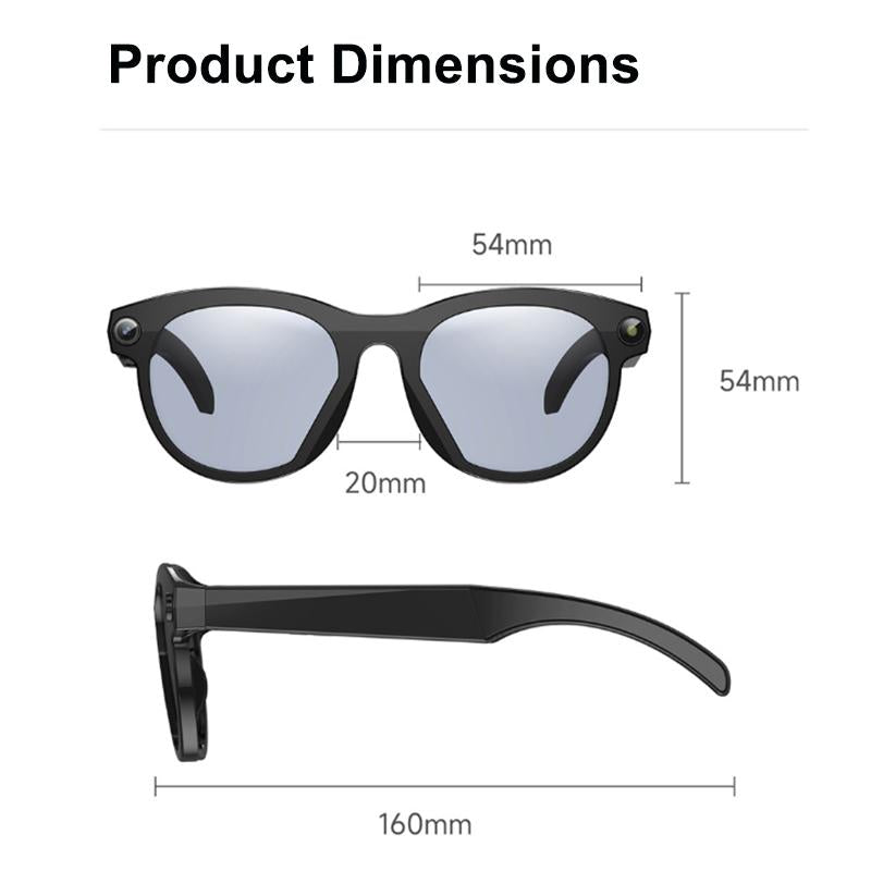 M88-S 8MP AI Camera Smart Glasses with Bluetooth Calls — battery life and charging