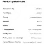 M88-S 8MP AI Camera Smart Glasses with Bluetooth Calls — comfort and lightweight frame