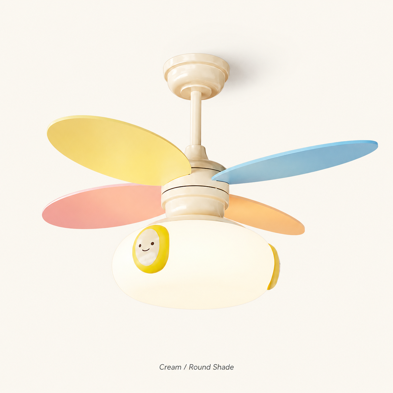 Kids Ceiling Fan with Light and Remote – 36-Inch Colorful 6-Speed Reversible DC Fan with Dimmable LED for Bedroom