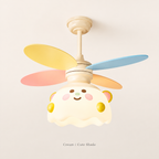 Kids Ceiling Fan with Light and Remote – 36-Inch Colorful 6-Speed Reversible DC Fan with Dimmable LED for Bedroom
