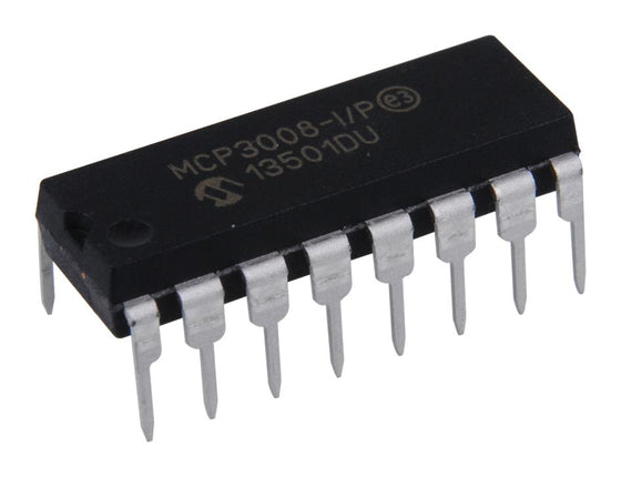MCP3008-I/P Microchip Technology PDIP-16 10-Bit 8-Channel ADC