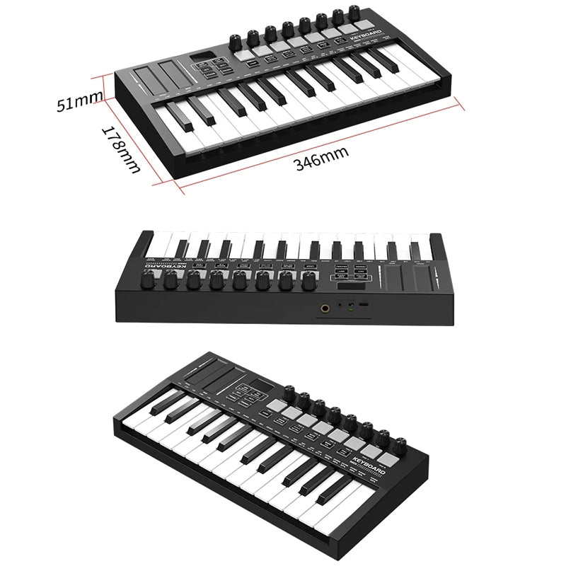MD02 25-key portable MIDI keyboard controller detail 1