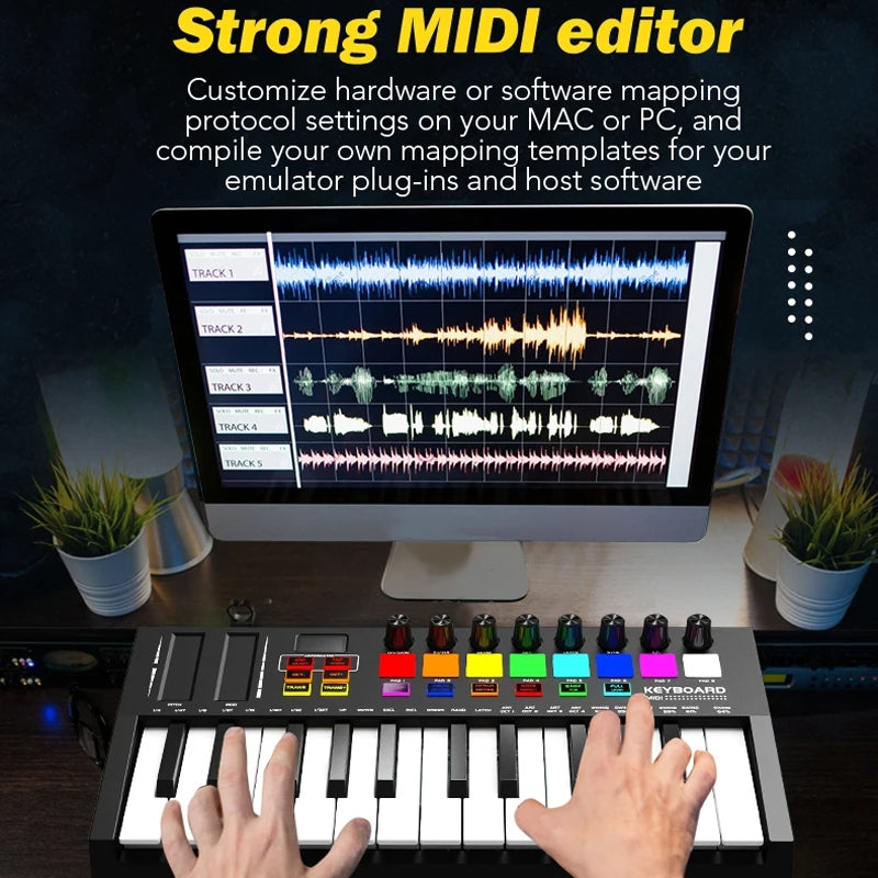 MD02 25-key portable MIDI keyboard controller detail 8